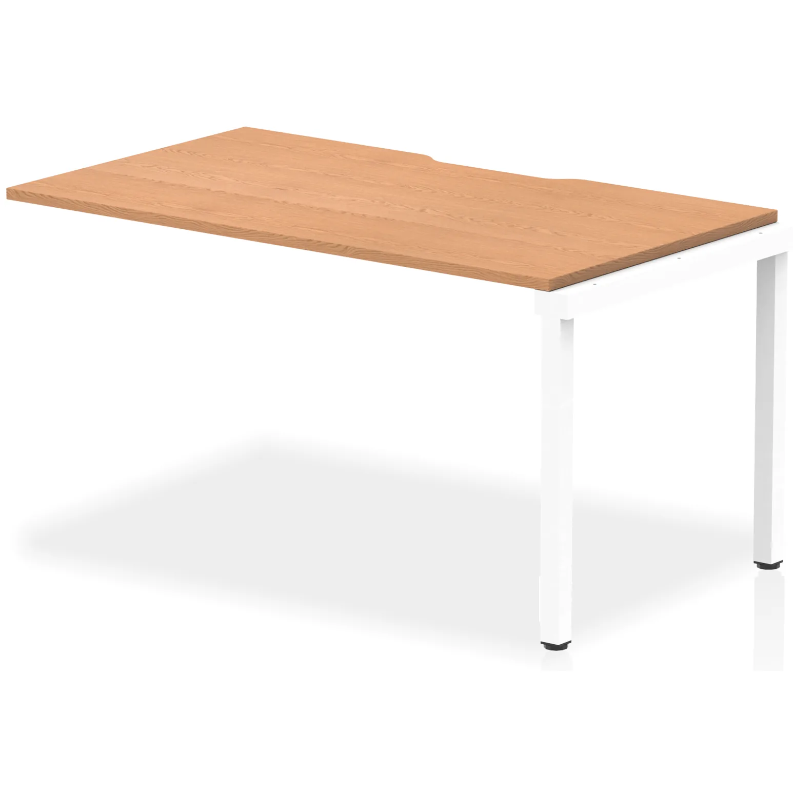 Evolve Plus Single Row Bench Desk Extension Kit for One Extra Workstation