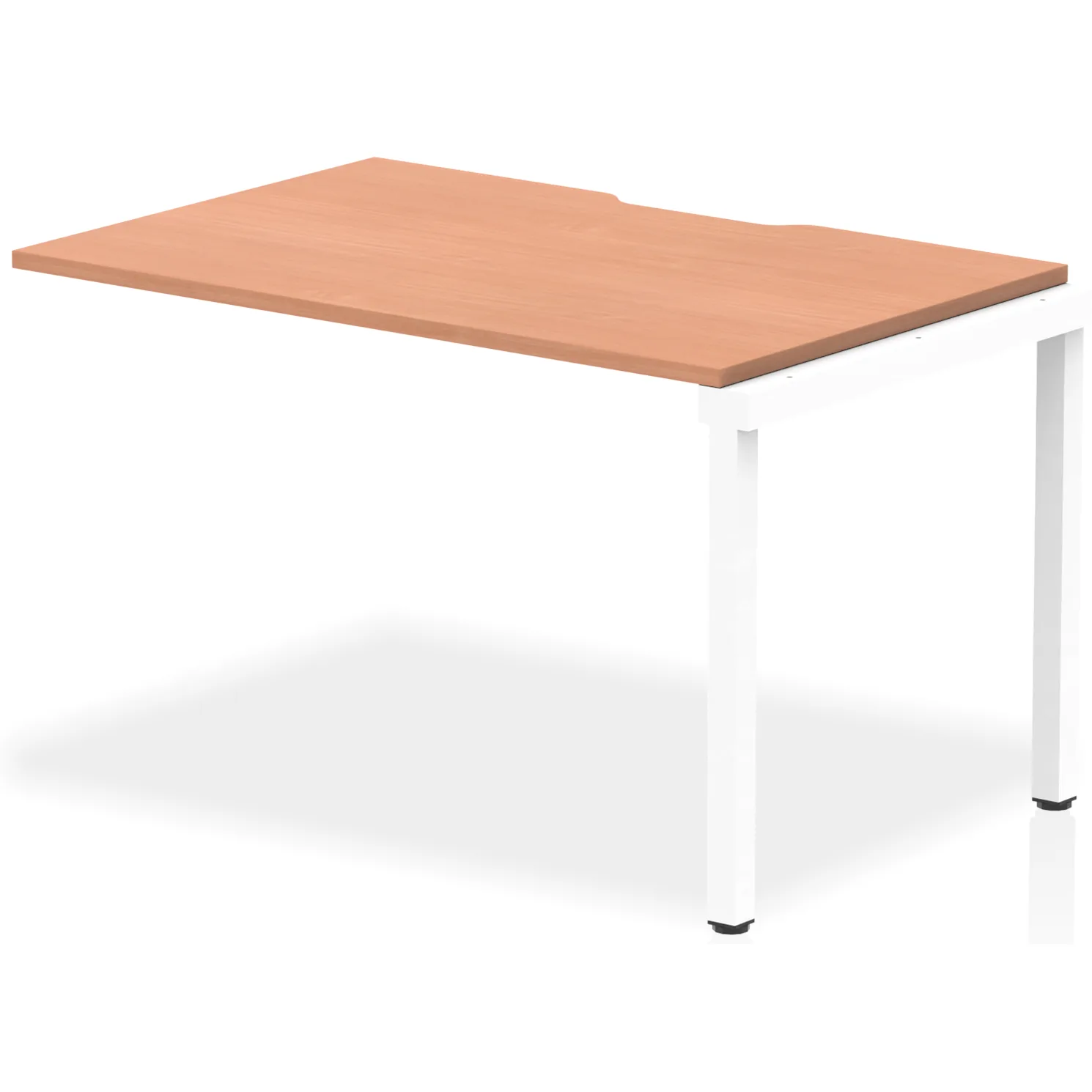 Evolve Plus Single Row Bench Desk Extension Kit for One Extra Workstation