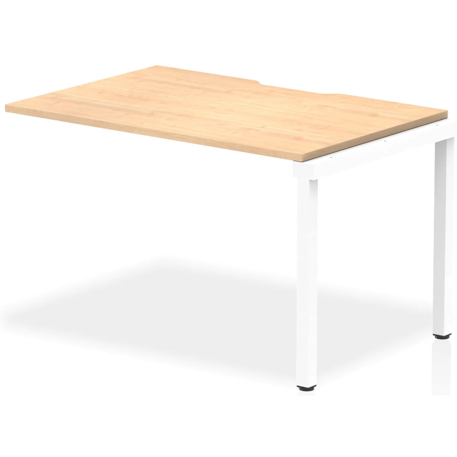 Evolve Plus Single Row Bench Desk Extension Kit for One Extra Workstation