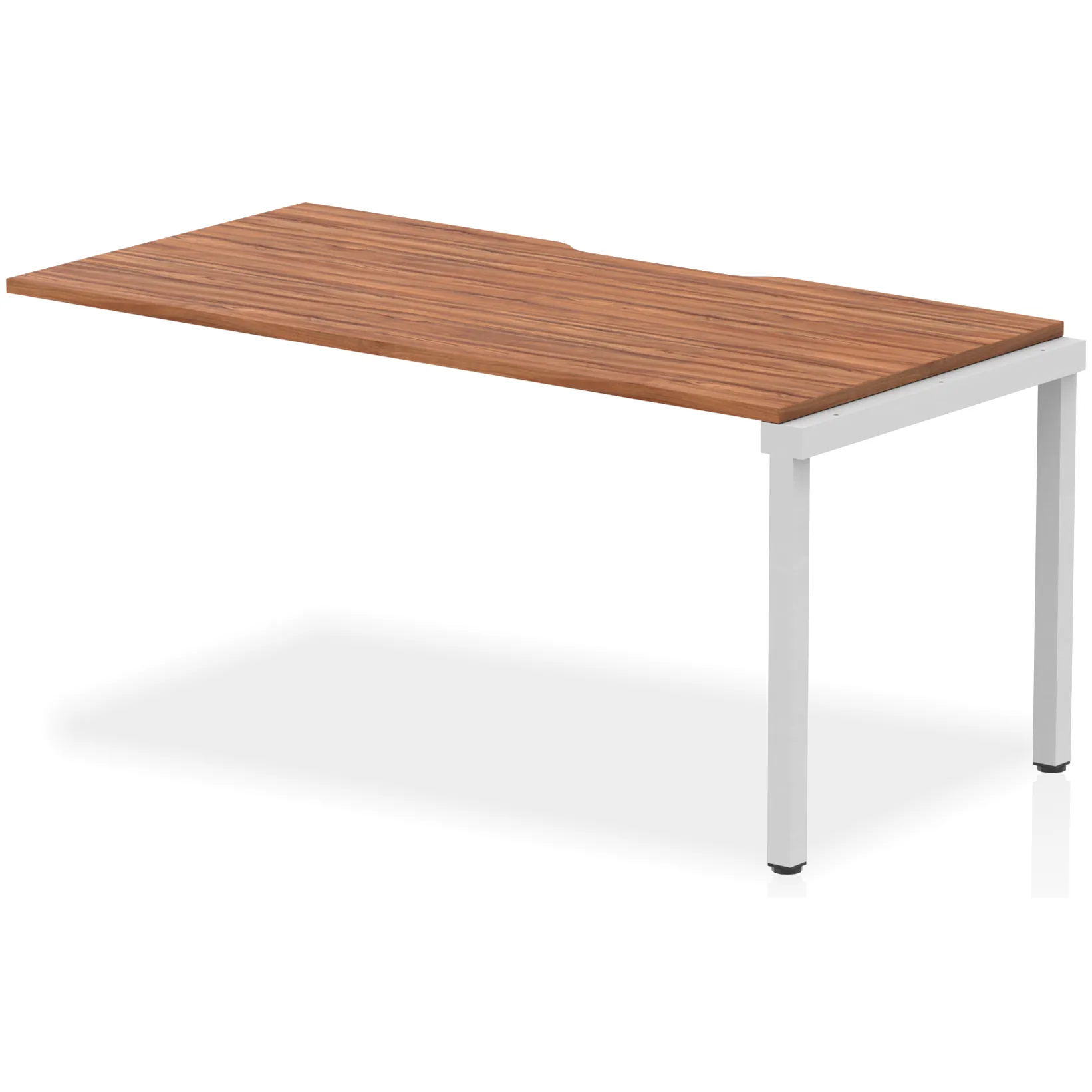 Evolve Plus Single Row Bench Desk Extension Kit for One Extra Workstation