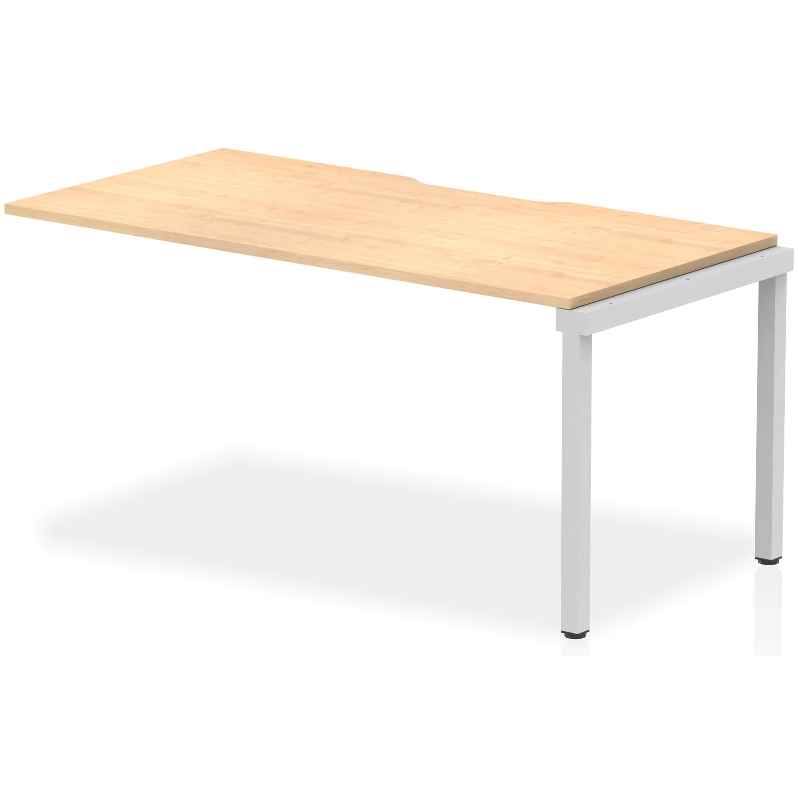 Evolve Plus Single Row Bench Desk Extension Kit for One Extra Workstation