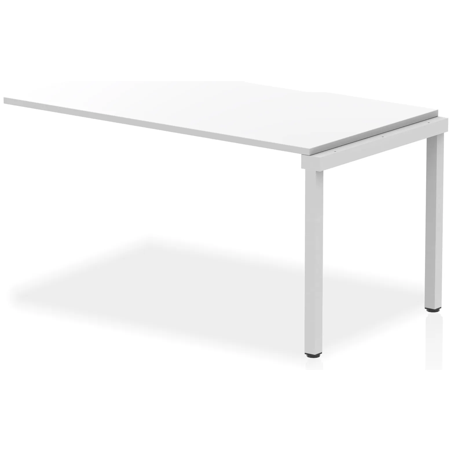 Evolve Plus Single Row Bench Desk Extension Kit for One Extra Workstation