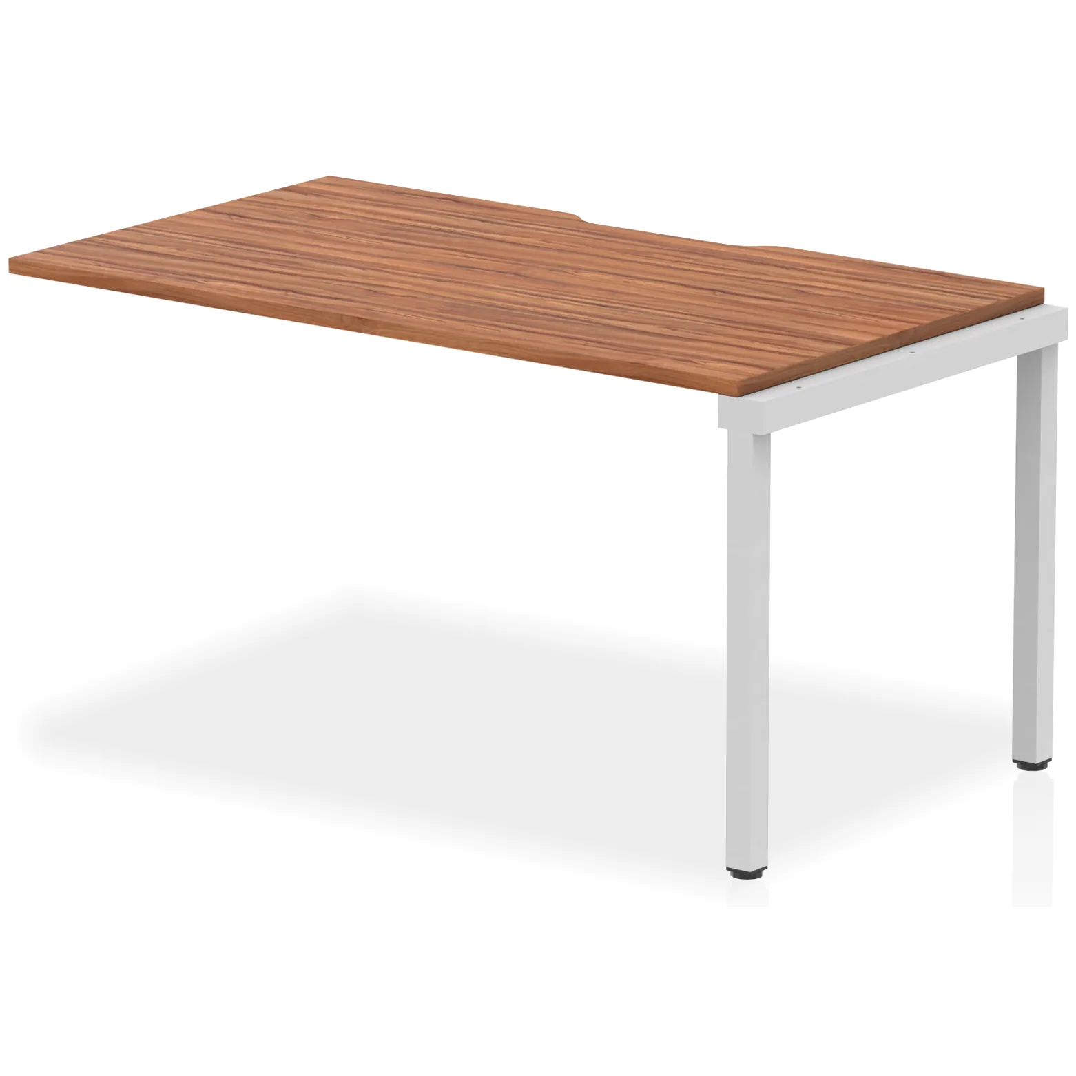 Evolve Plus Single Row Bench Desk Extension Kit for One Extra Workstation
