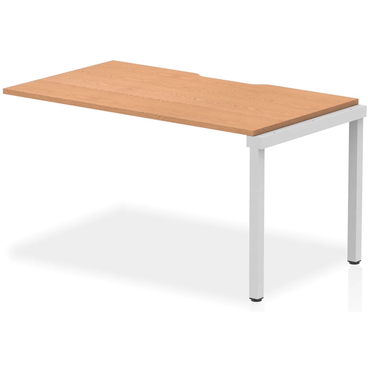Evolve Plus Single Row Bench Desk Extension Kit for One Extra Workstation