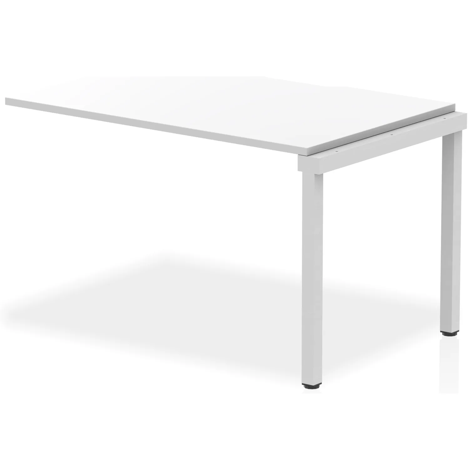 Evolve Plus Single Row Bench Desk Extension Kit for One Extra Workstation