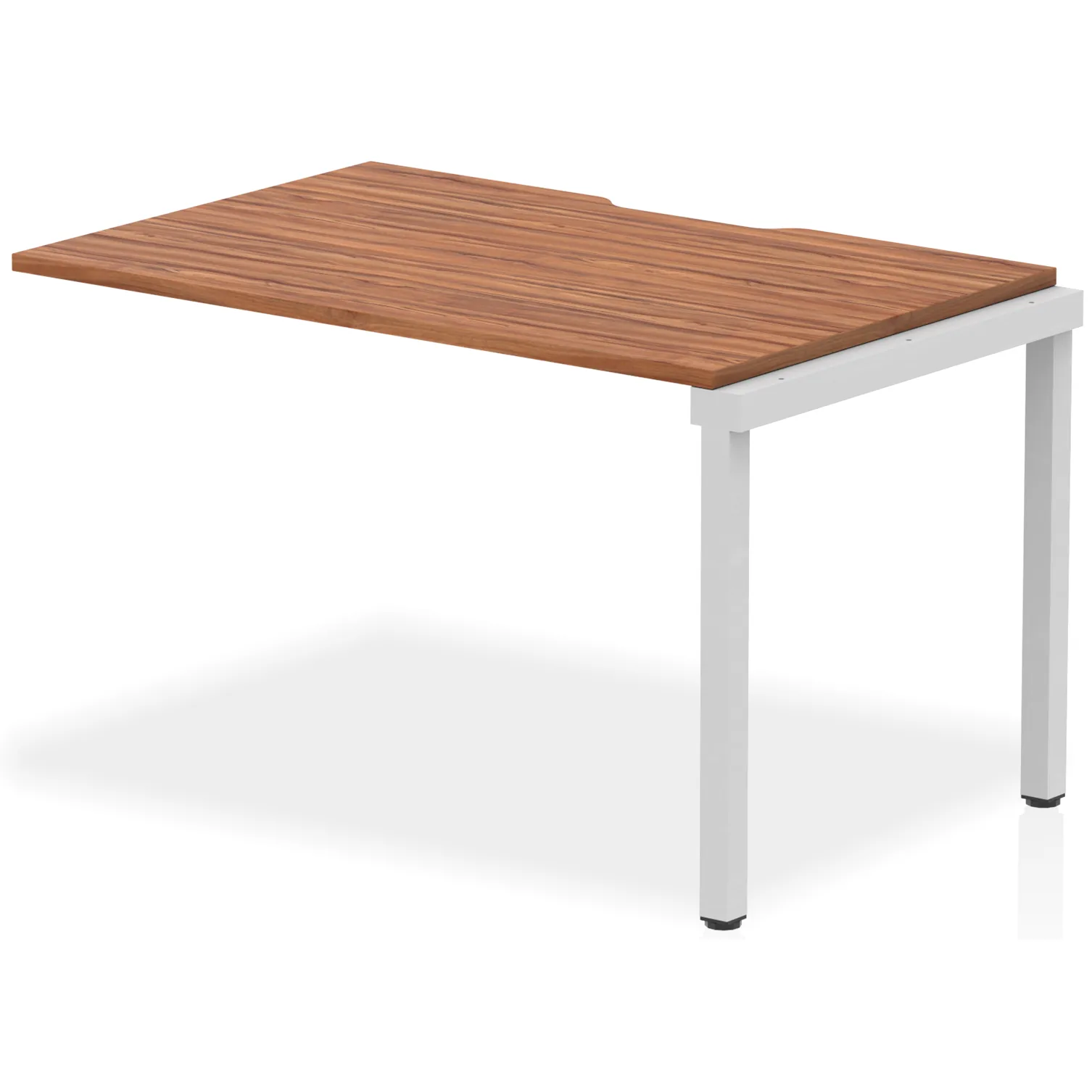 Evolve Plus Single Row Bench Desk Extension Kit for One Extra Workstation