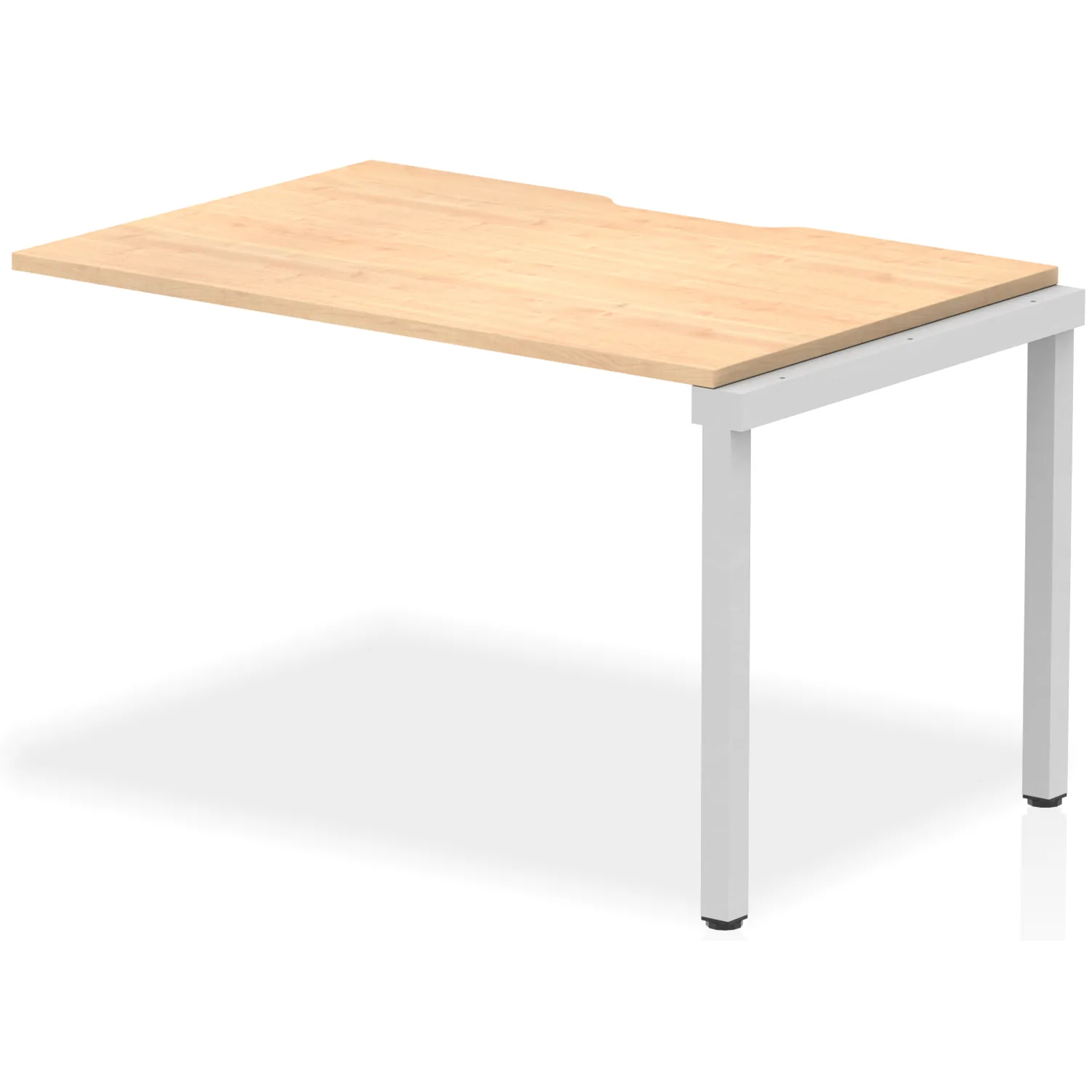 Evolve Plus Single Row Bench Desk Extension Kit for One Extra Workstation