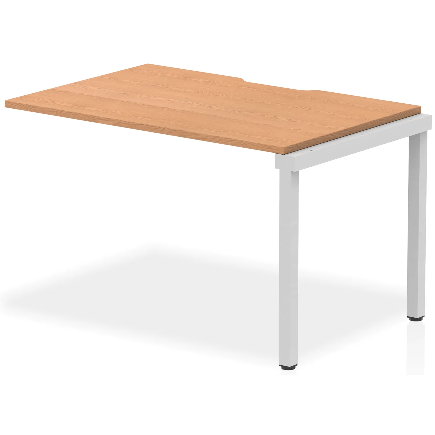 Evolve Plus Single Row Bench Desk Extension Kit for One Extra Workstation