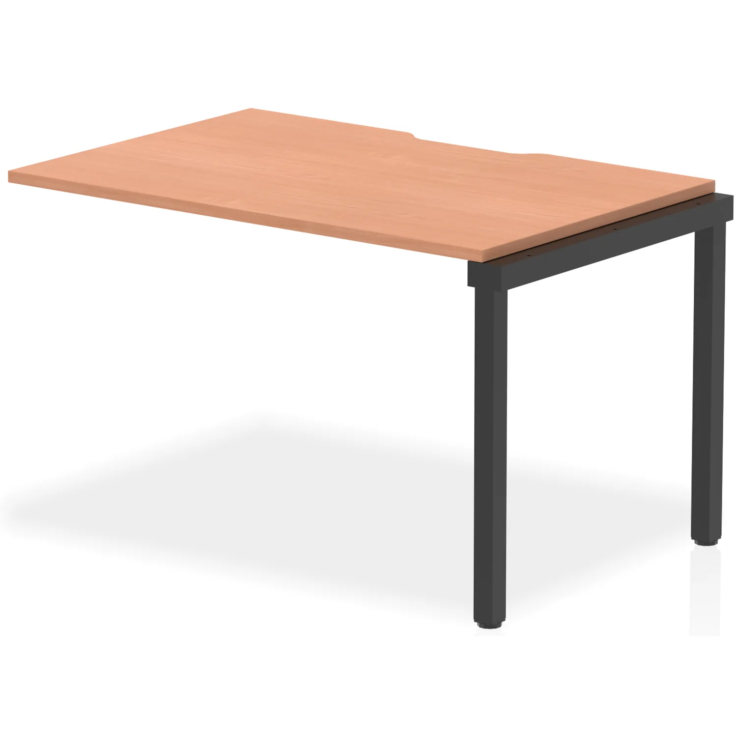 Evolve Plus Single Row Bench Desk Extension Kit for One Extra Workstation