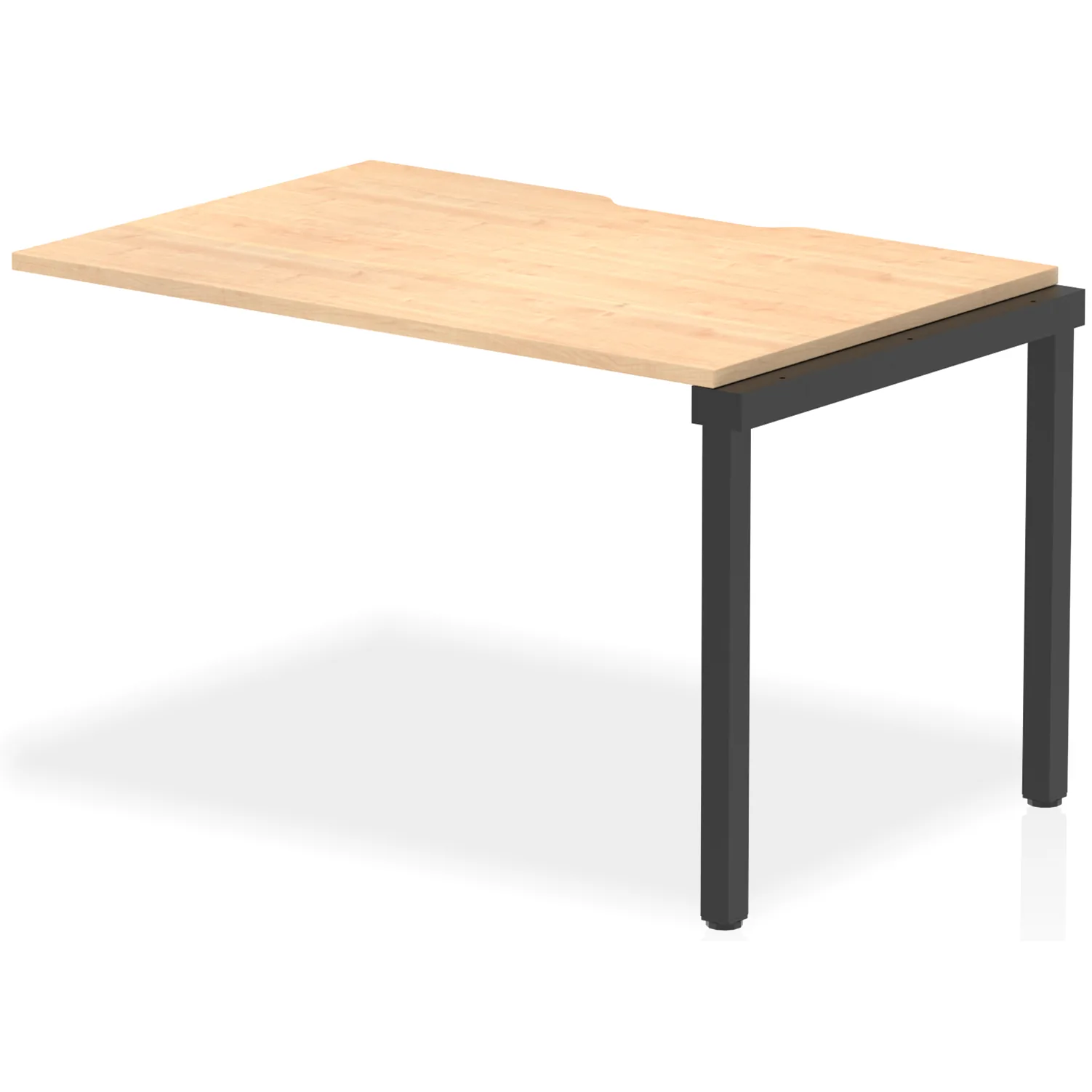 Evolve Plus Single Row Bench Desk Extension Kit for One Extra Workstation