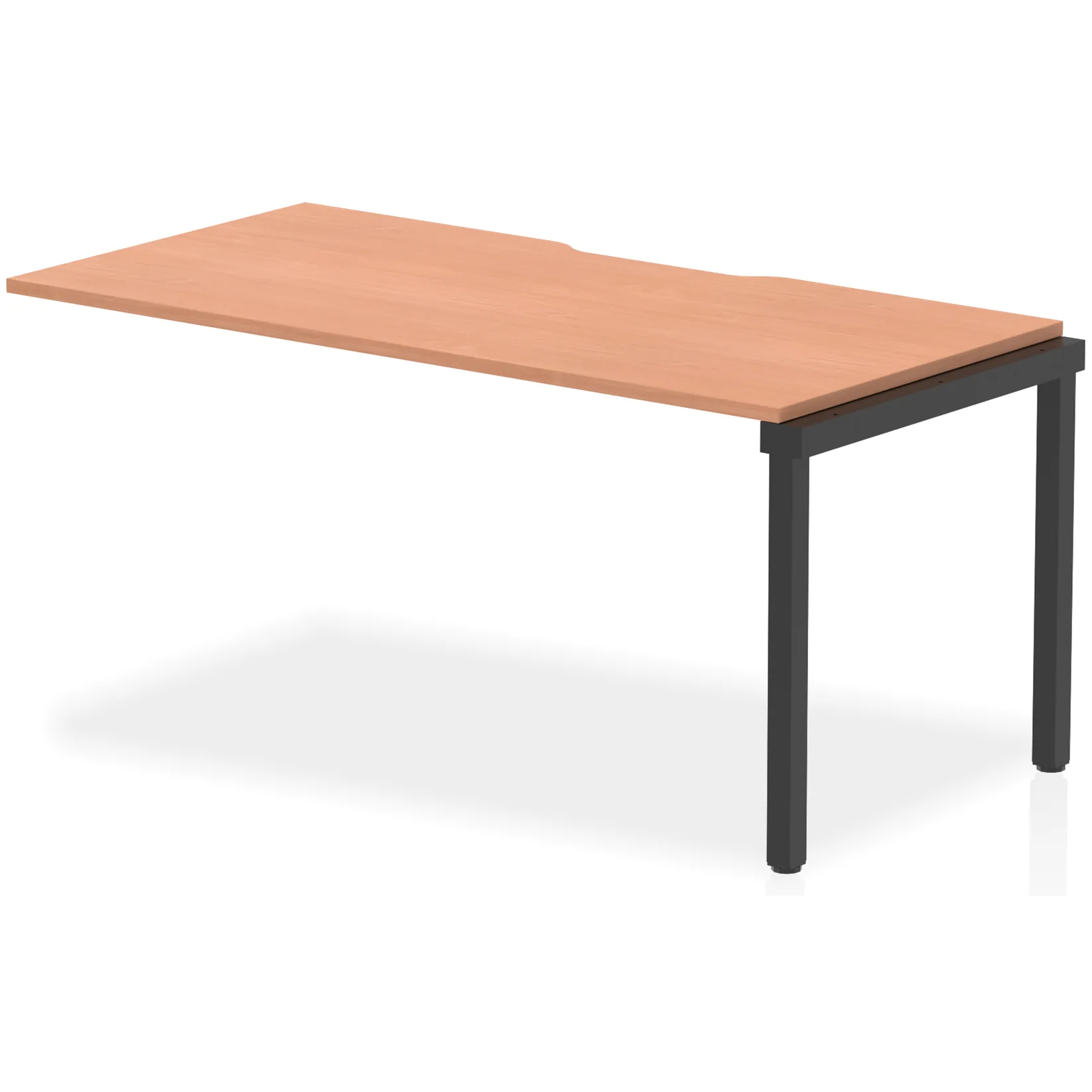 Evolve Plus Single Row Bench Desk Extension Kit for One Extra Workstation