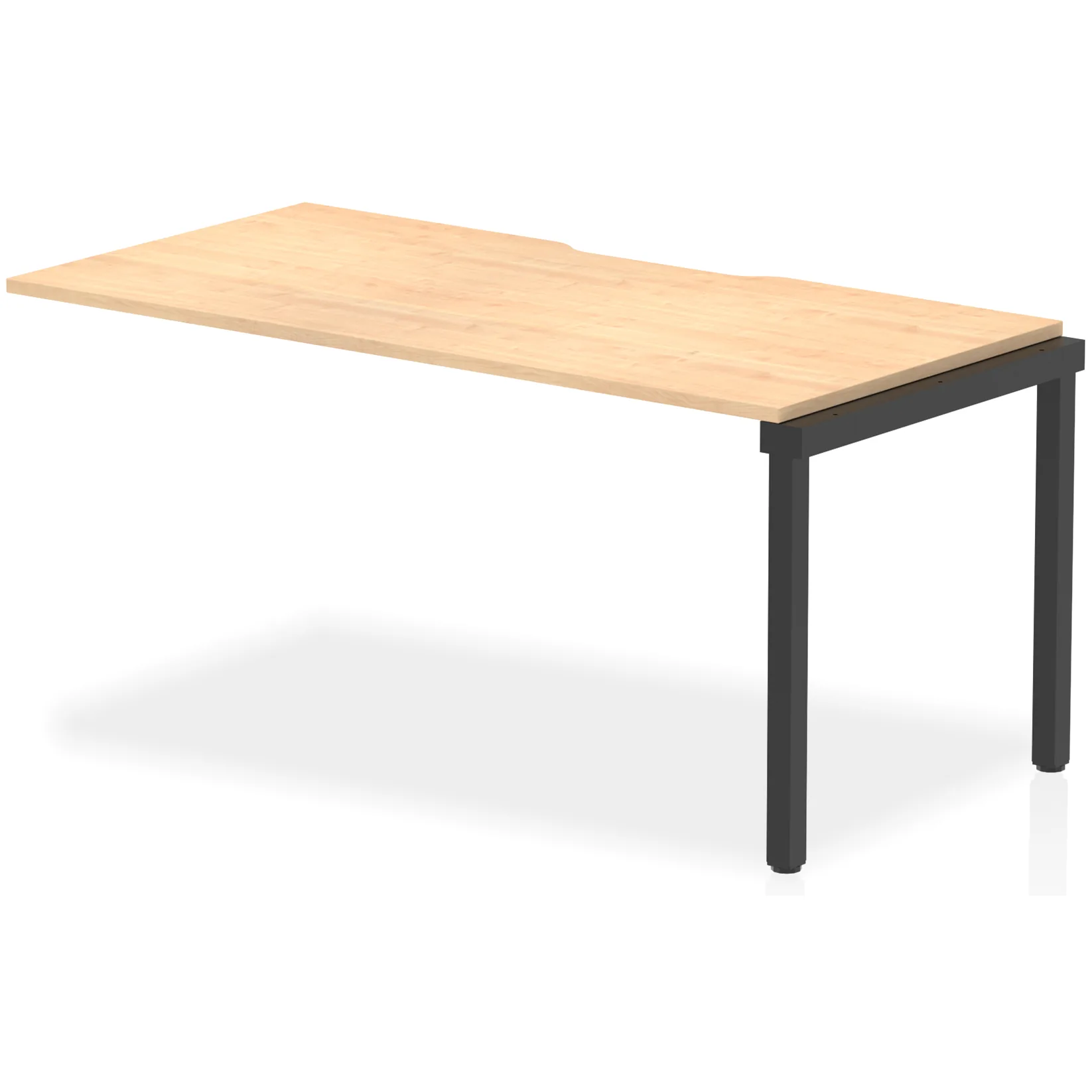 Evolve Plus Single Row Bench Desk Extension Kit for One Extra Workstation