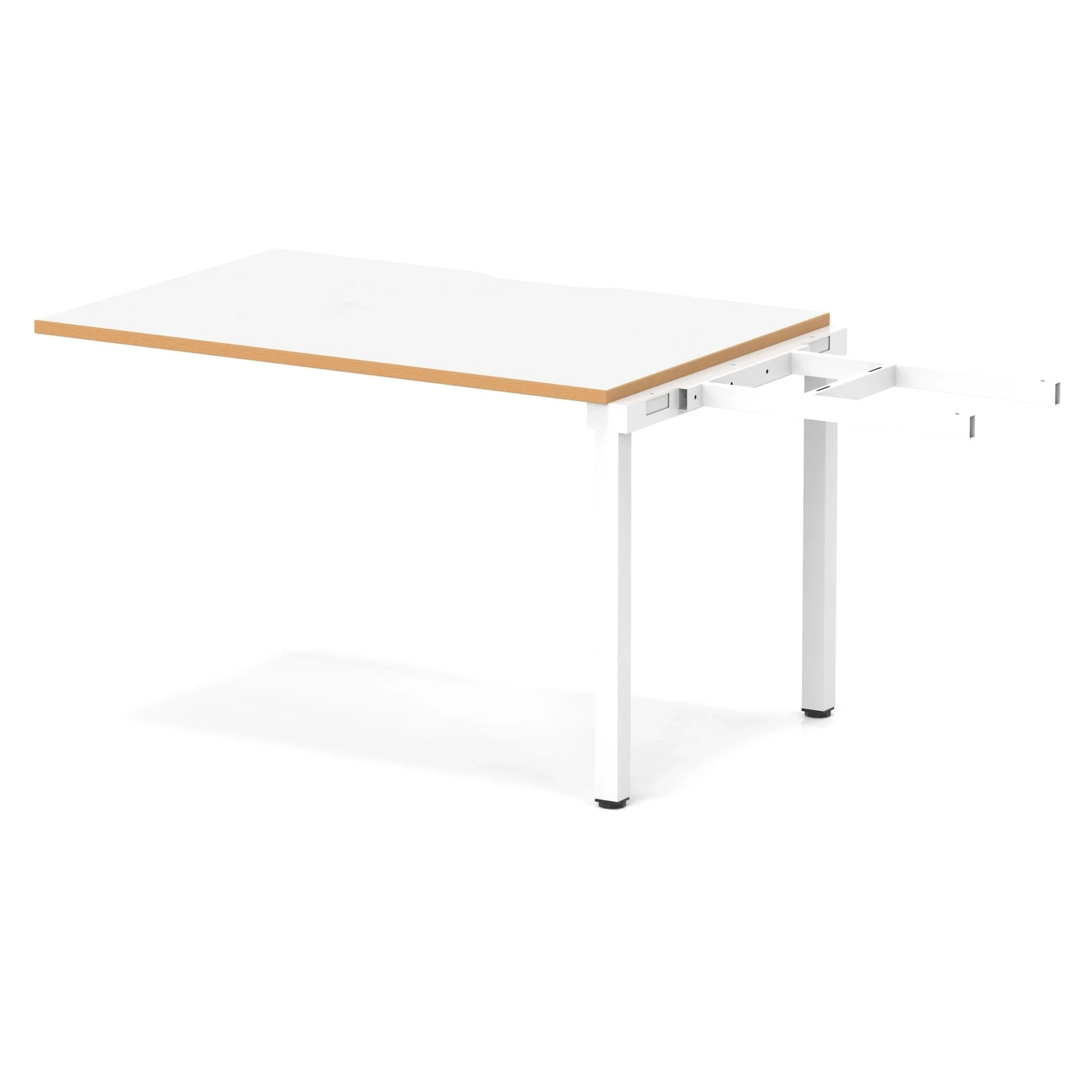 Evolve Plus Single Row Bench Desk Extension Kit for One Extra Workstation