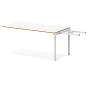 Evolve Plus Single Row Bench Desk Extension Kit for One Extra Workstation