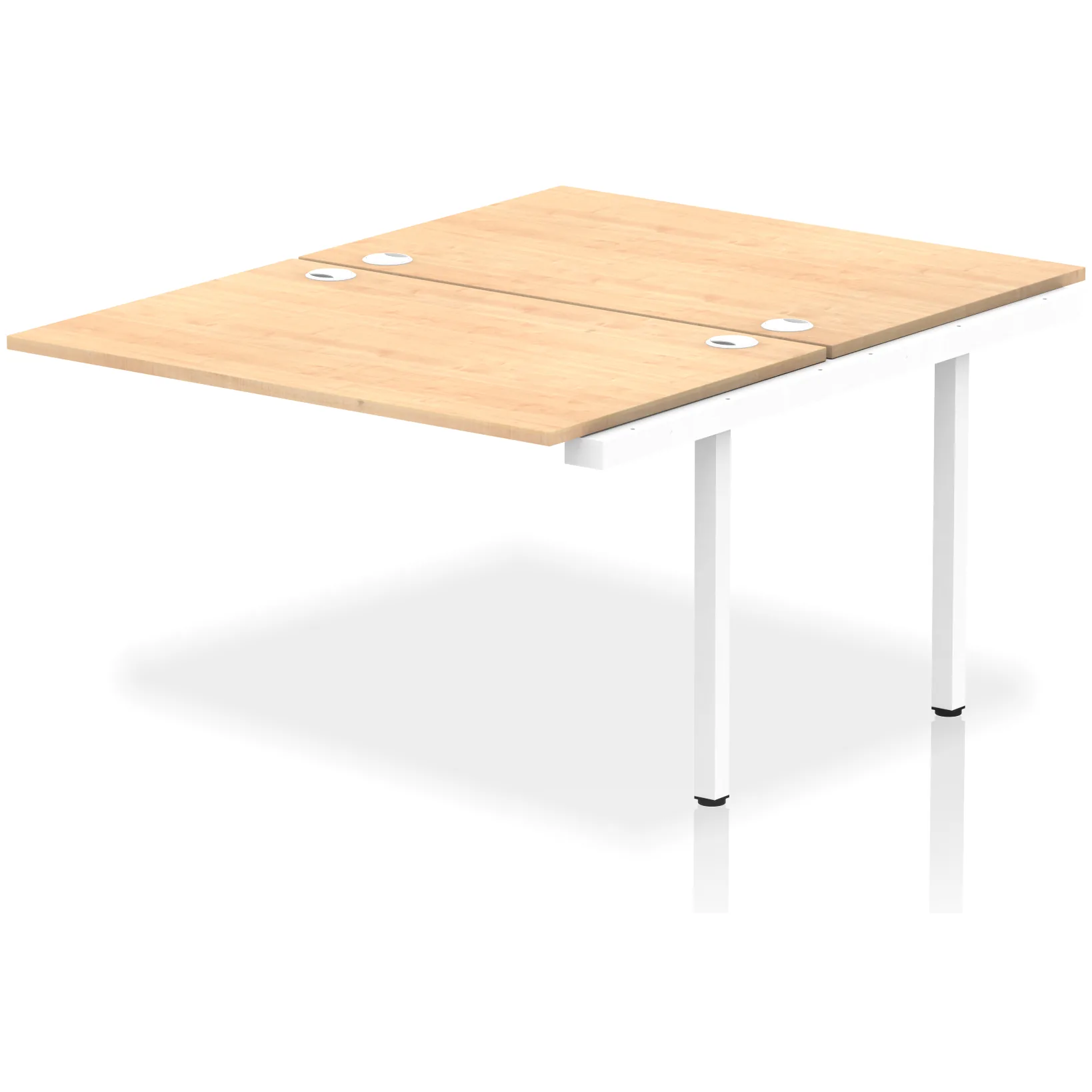 Impulse Back-to-Back Bench Desk Extension Kit for 2 More People
