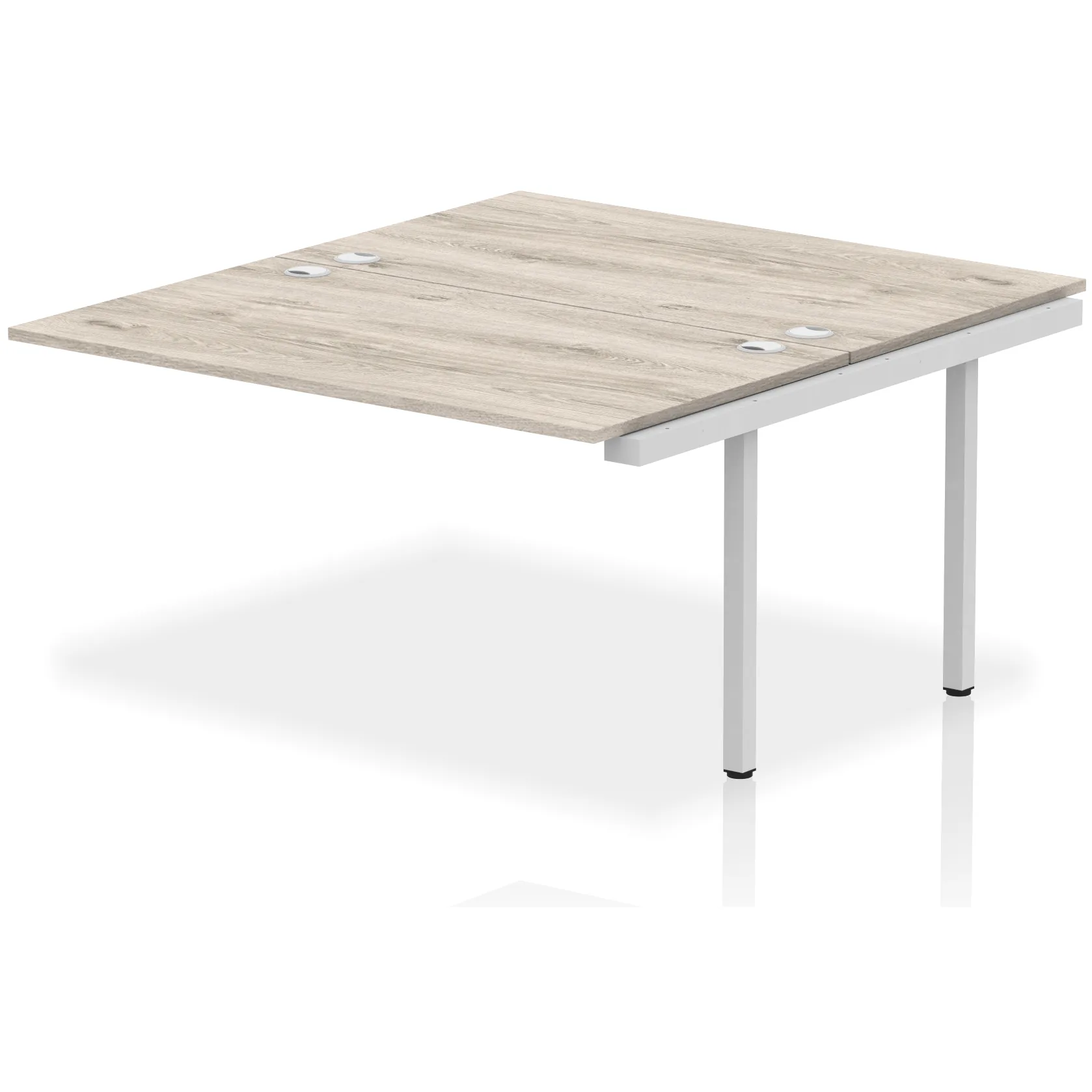 Impulse Back-to-Back Bench Desk Extension Kit for 2 More People