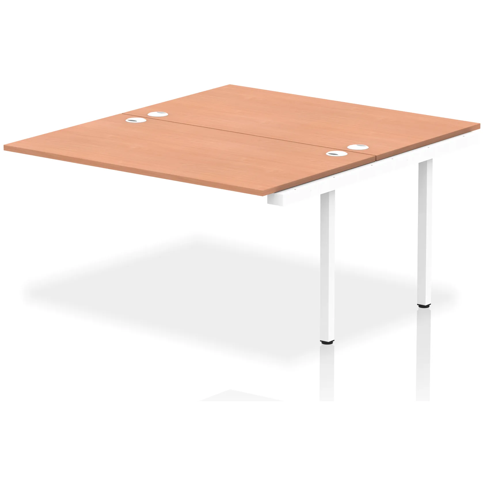 Impulse Back-to-Back Bench Desk Extension Kit for 2 More People