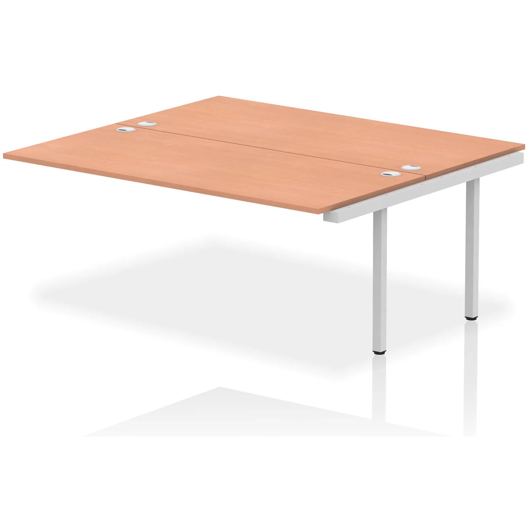 Impulse Back-to-Back Bench Desk Extension Kit for 2 More People