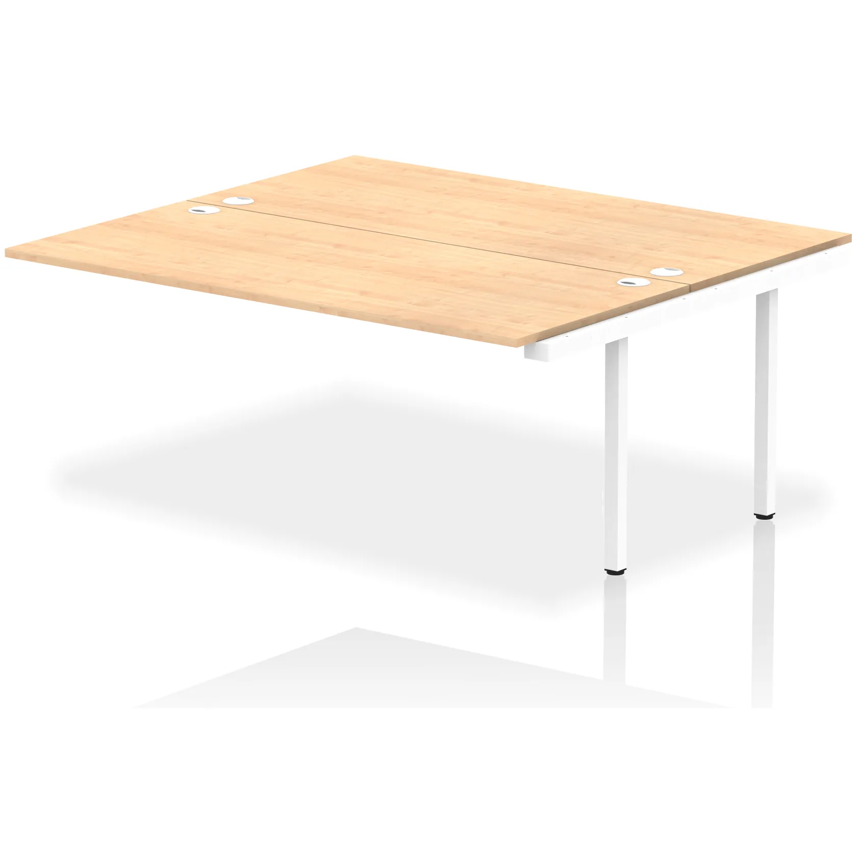 Impulse Back-to-Back Bench Desk Extension Kit for 2 More People