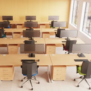 Impulse Back-to-Back Bench Desk