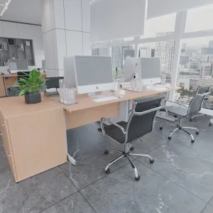 Impulse Back-to-Back Bench Desk