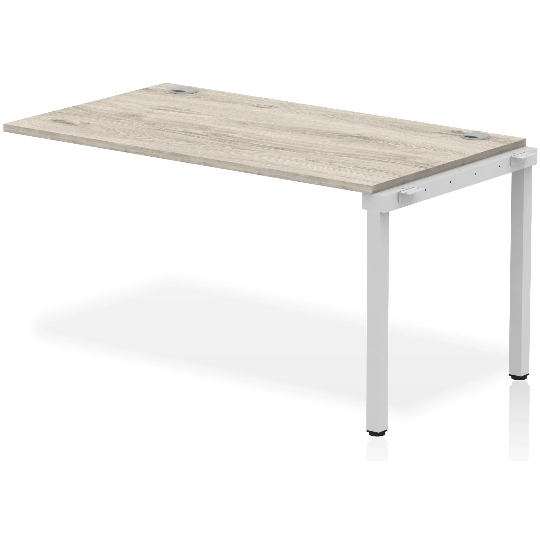 Impulse Single Row Bench Desk Extension Kit for One Extra Workstation