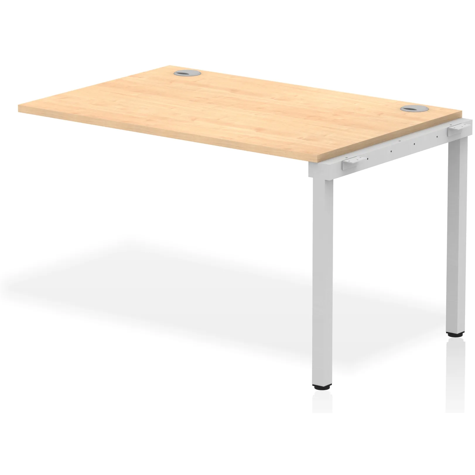 Impulse Single Row Bench Desk Extension Kit for One Extra Workstation