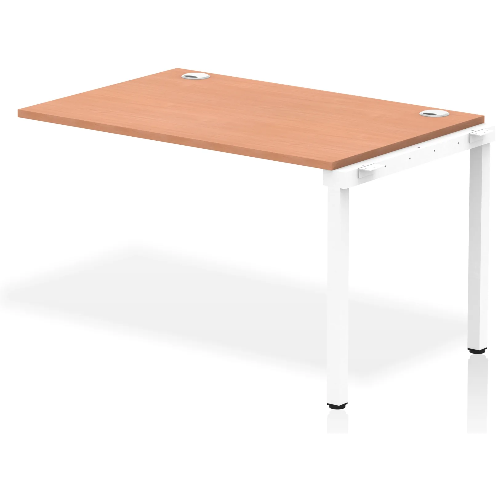 Impulse Single Row Bench Desk Extension Kit for One Extra Workstation
