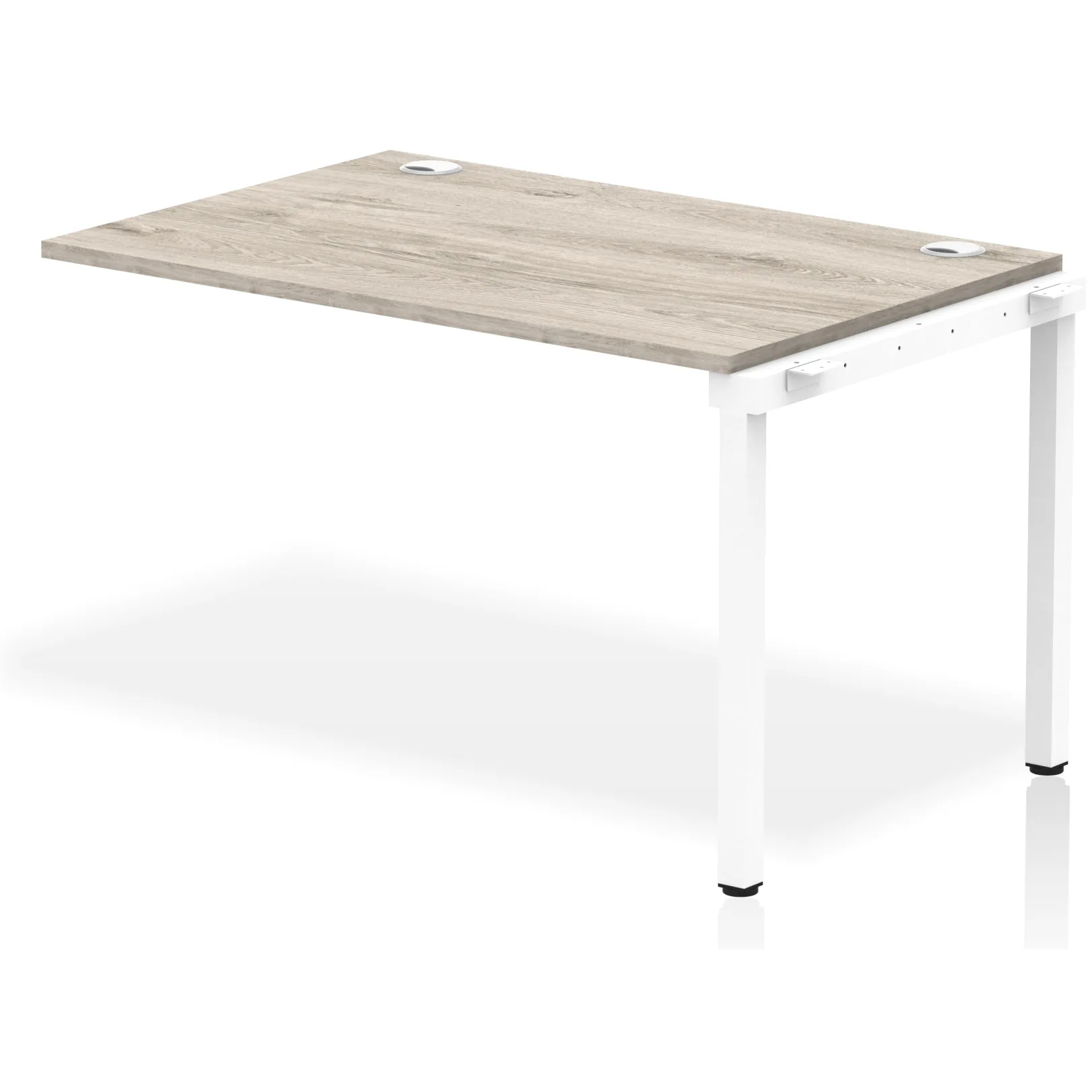 Impulse Single Row Bench Desk Extension Kit for One Extra Workstation