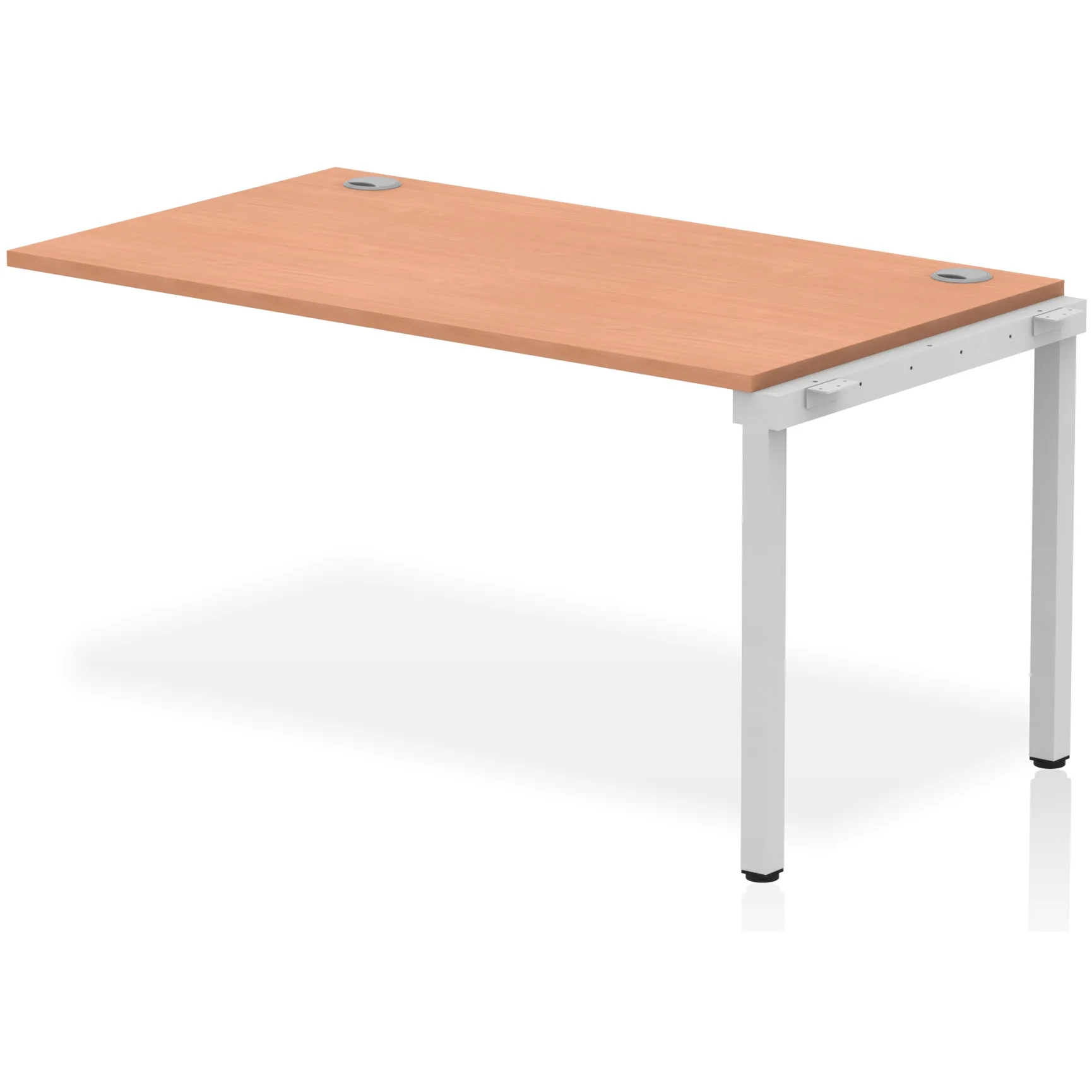 Impulse Single Row Bench Desk Extension Kit for One Extra Workstation