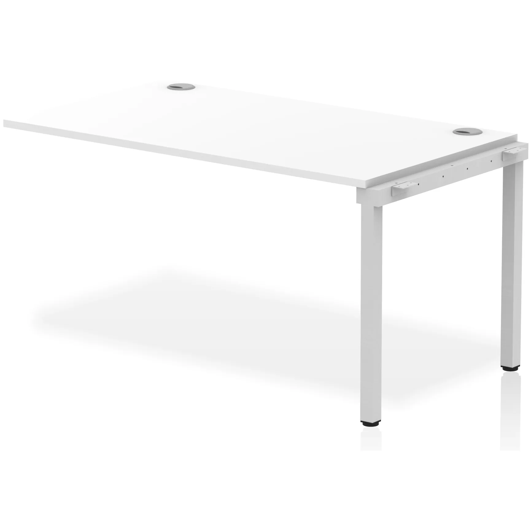 Impulse Single Row Bench Desk Extension Kit for One Extra Workstation