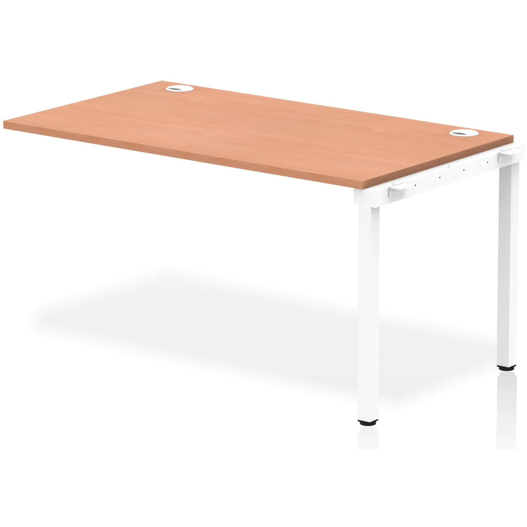 Impulse Single Row Bench Desk Extension Kit for One Extra Workstation