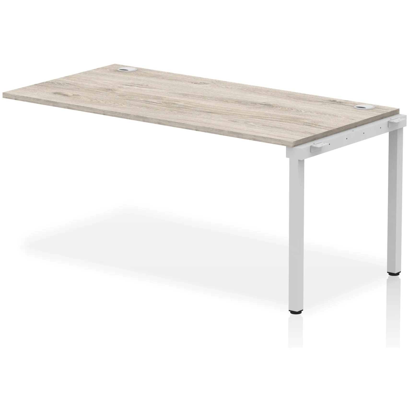 Impulse Single Row Bench Desk Extension Kit for One Extra Workstation