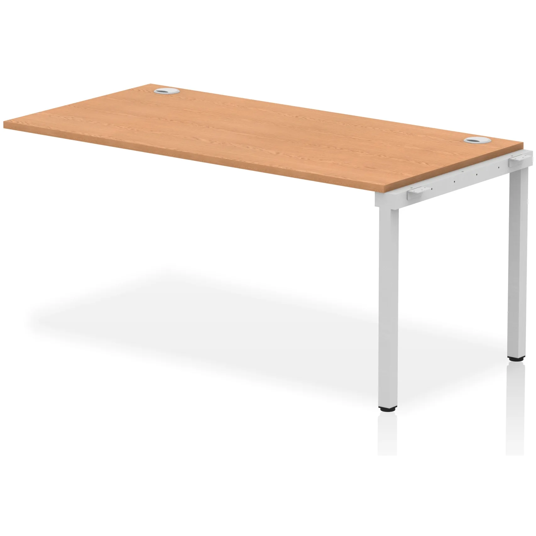 Impulse Single Row Bench Desk Extension Kit for One Extra Workstation