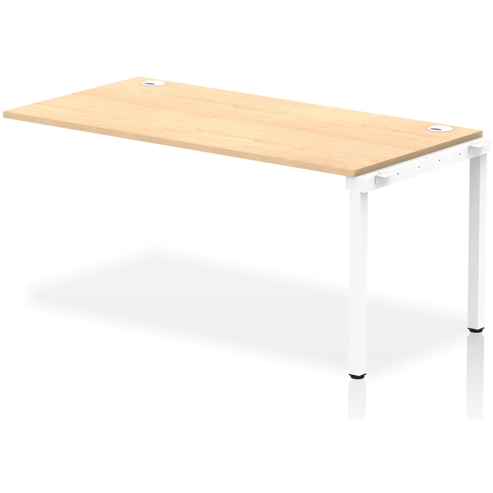 Impulse Single Row Bench Desk Extension Kit for One Extra Workstation