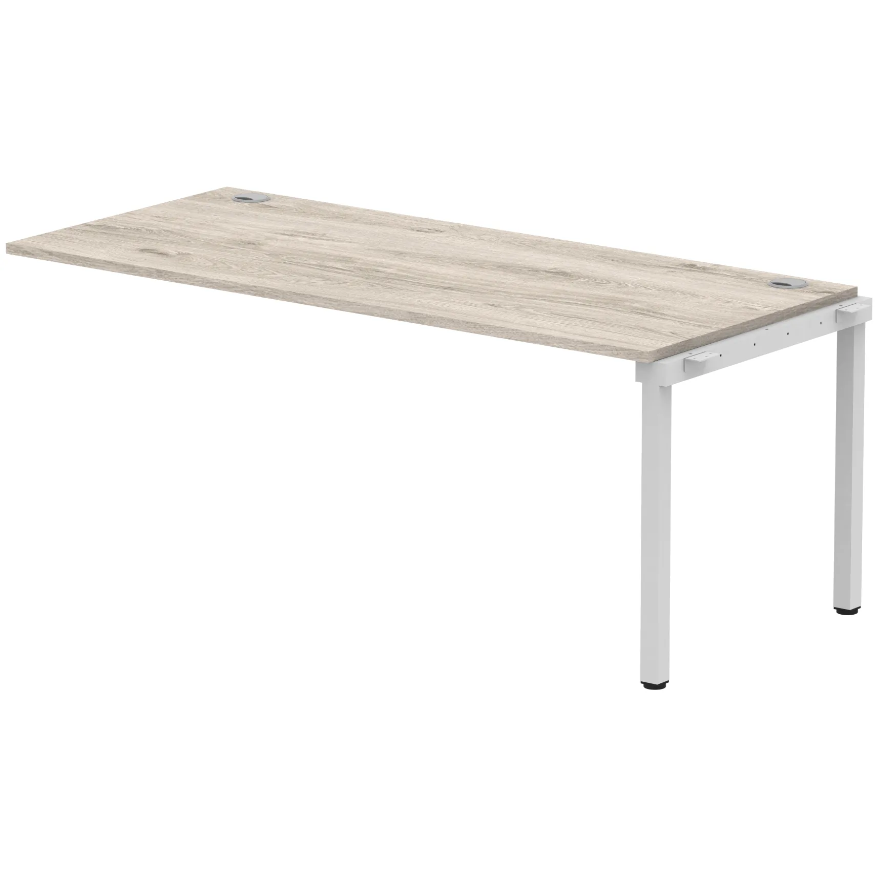 Impulse Single Row Bench Desk Extension Kit for One Extra Workstation