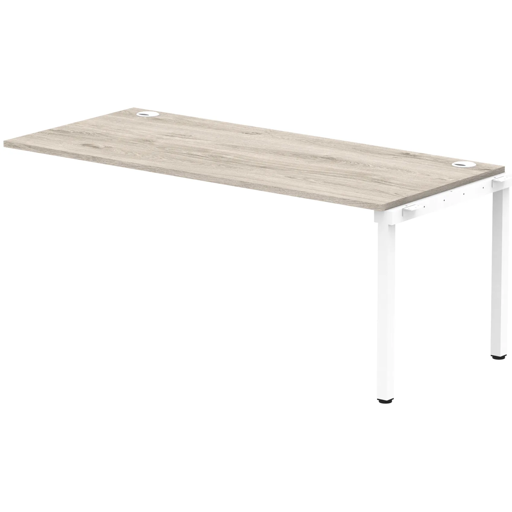 Impulse Single Row Bench Desk Extension Kit for One Extra Workstation