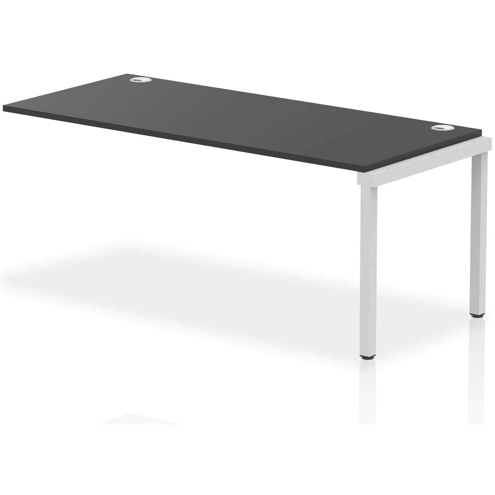 Impulse Single Row Bench Desk Extension Kit for One Extra Workstation
