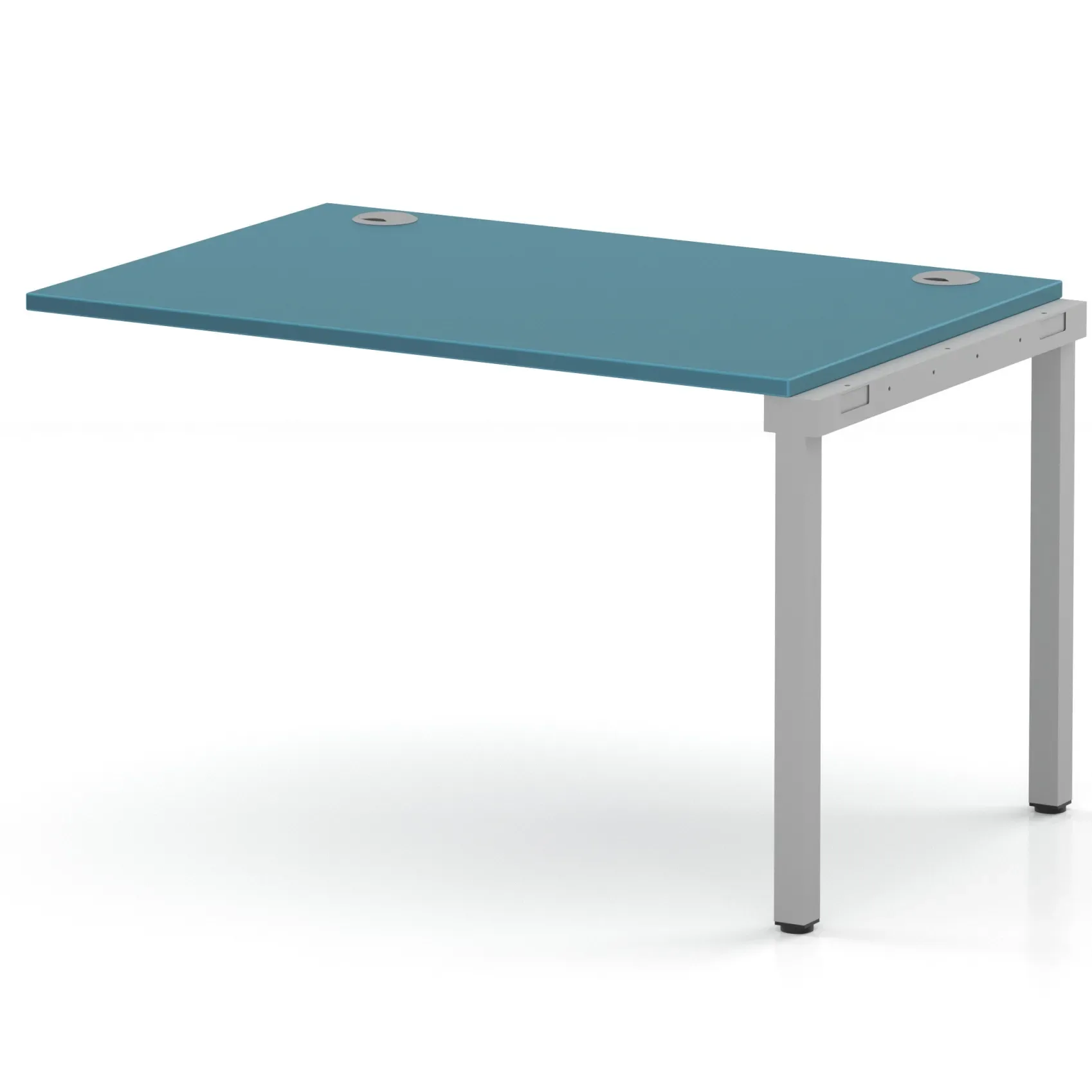 Impulse Single Row Bench Desk Extension Kit for One Extra Workstation