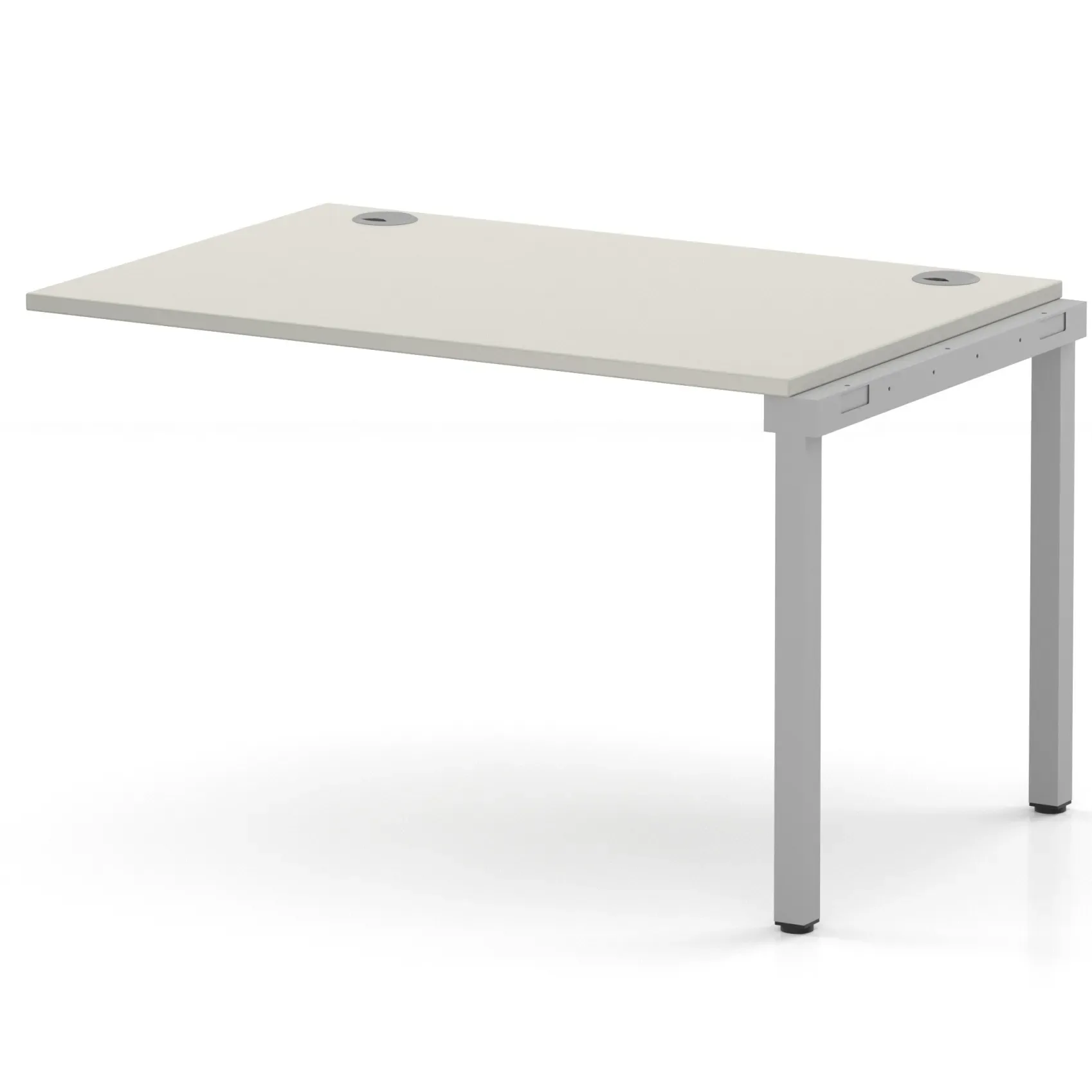 Impulse Single Row Bench Desk Extension Kit for One Extra Workstation