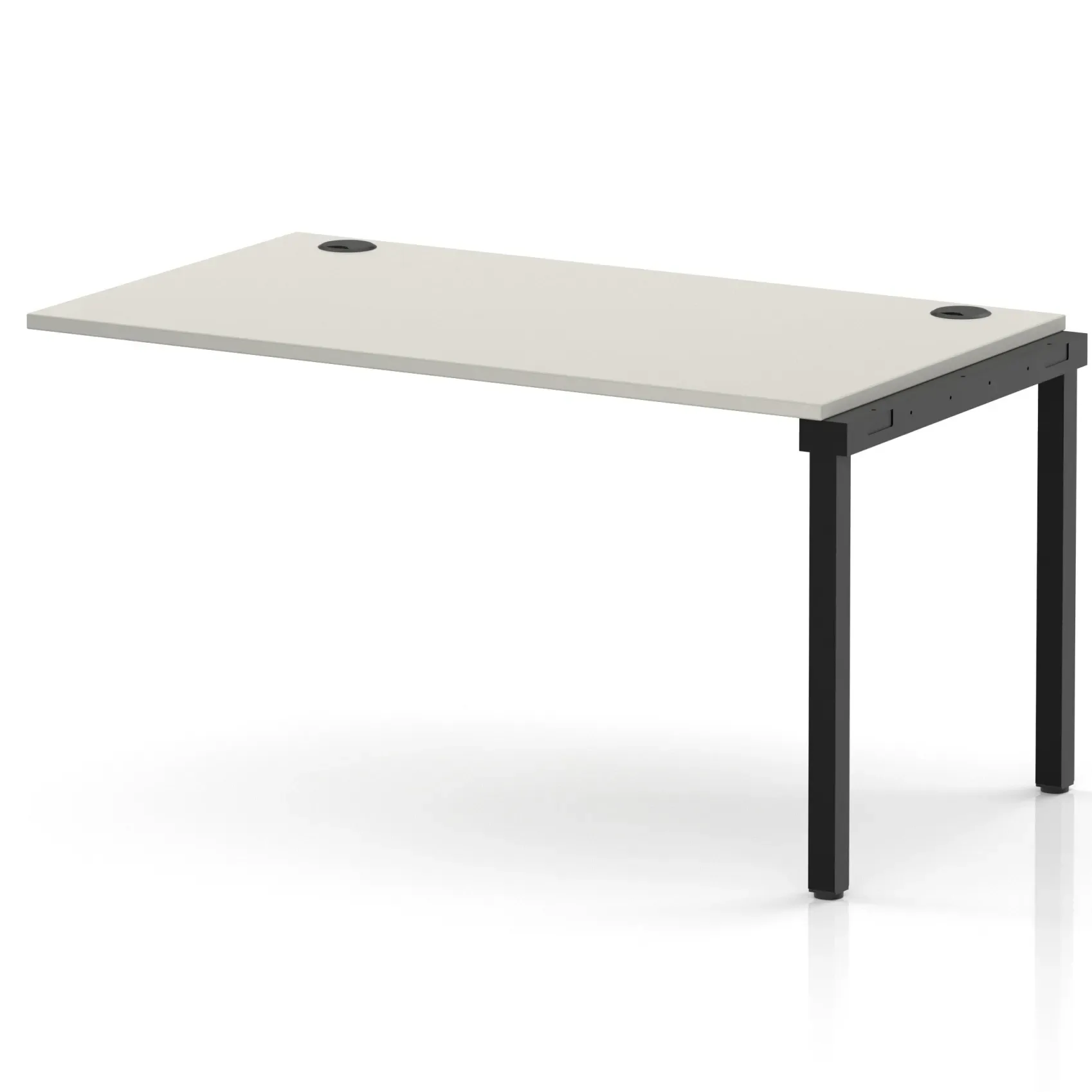 Impulse Single Row Bench Desk Extension Kit for One Extra Workstation