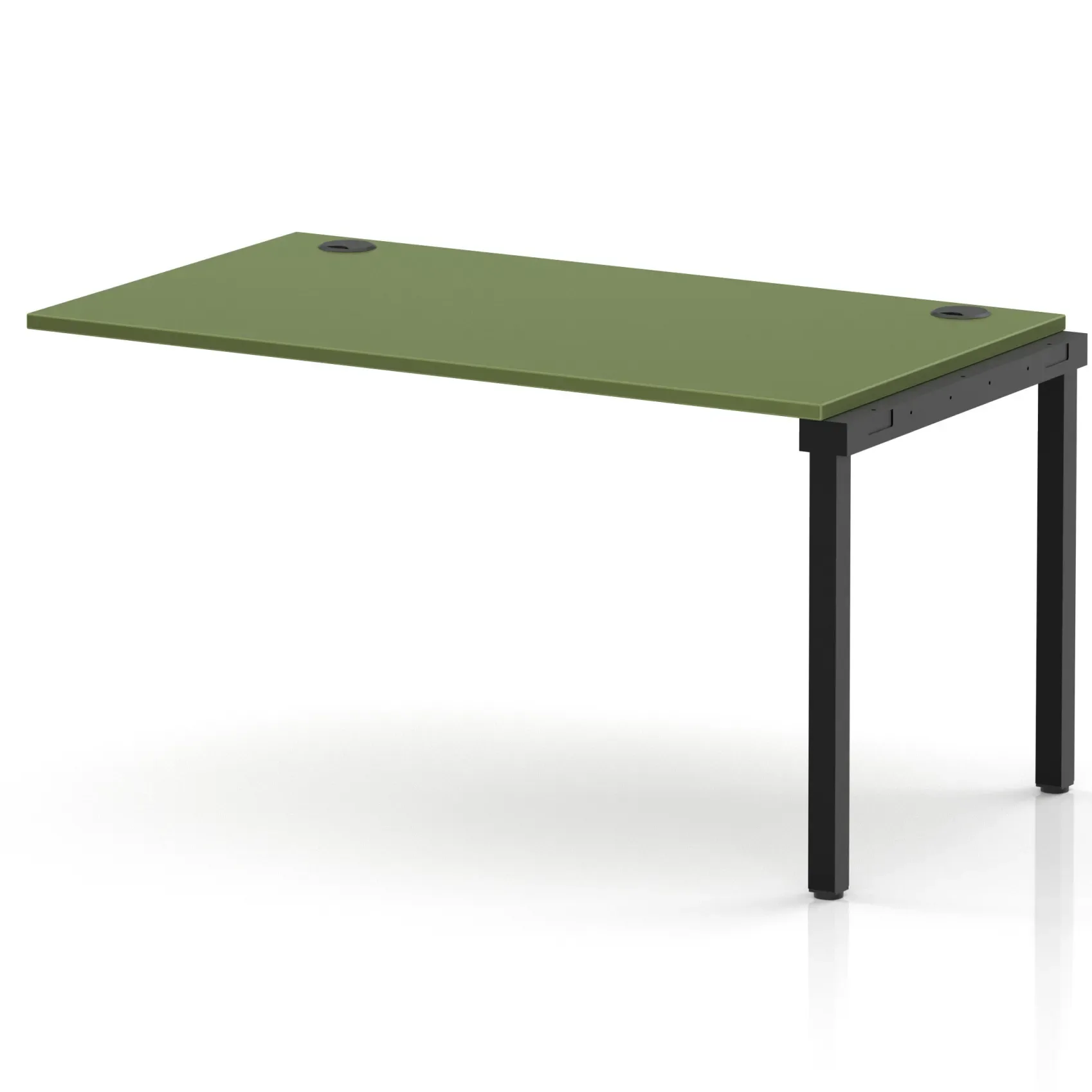 Impulse Single Row Bench Desk Extension Kit for One Extra Workstation