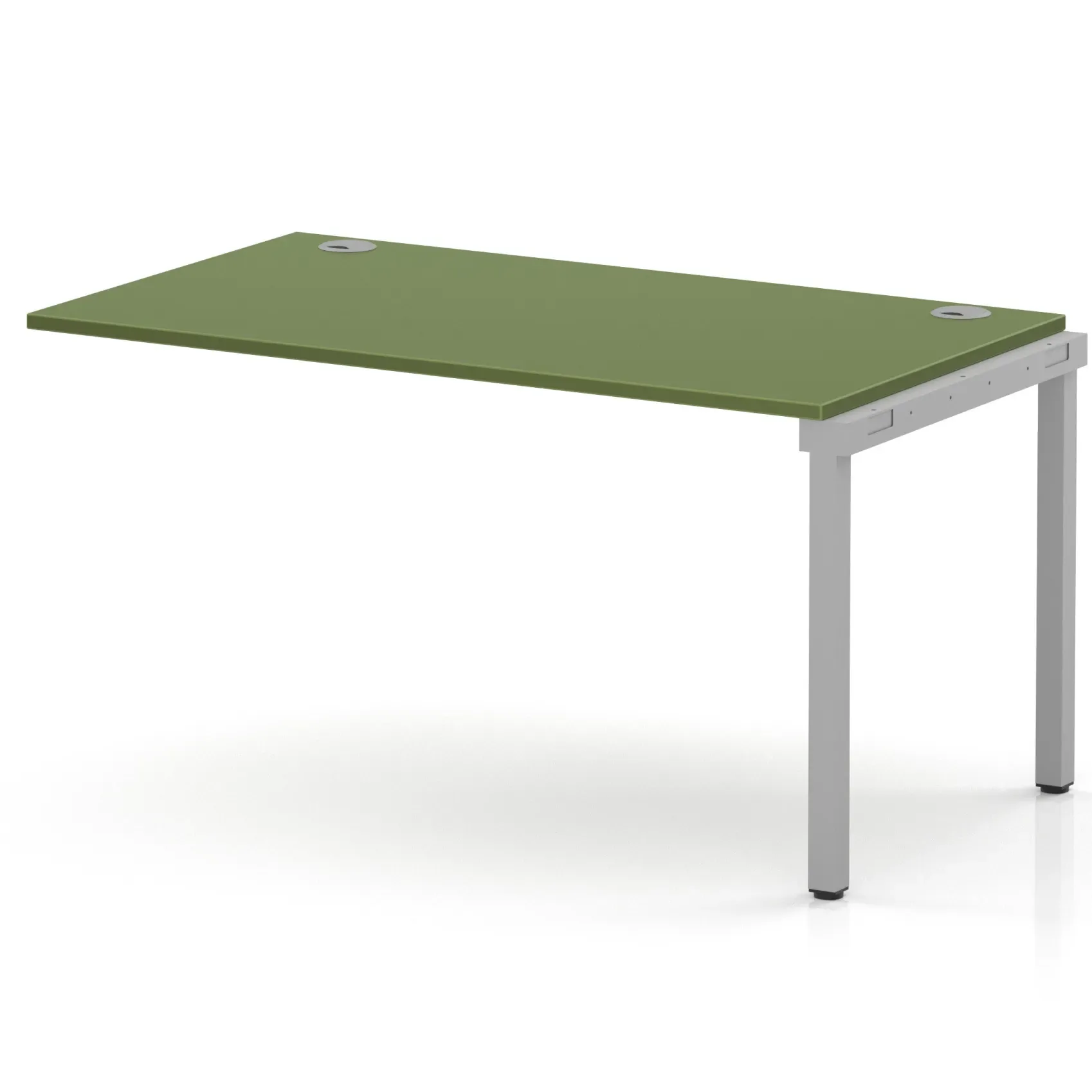Impulse Single Row Bench Desk Extension Kit for One Extra Workstation
