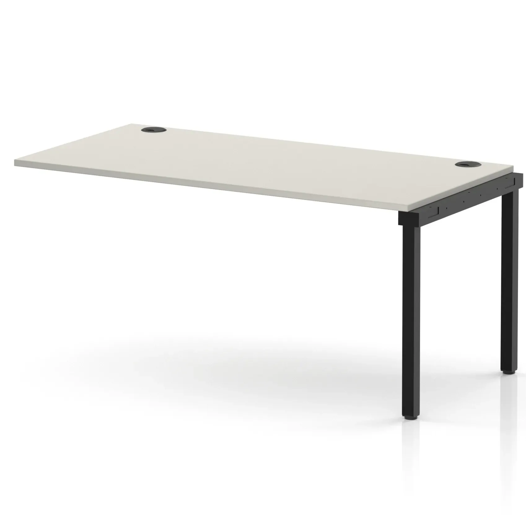 Impulse Single Row Bench Desk Extension Kit for One Extra Workstation