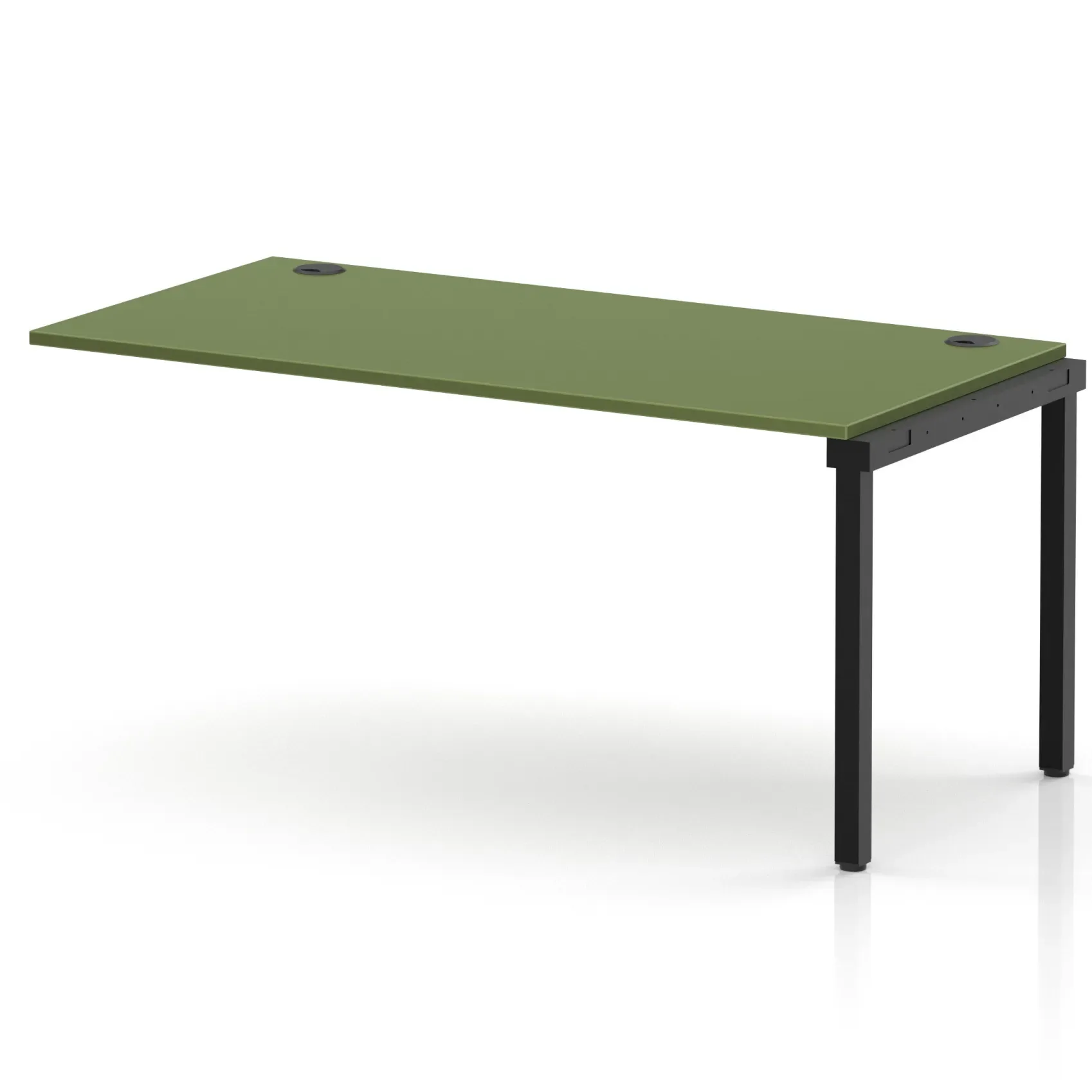 Impulse Single Row Bench Desk Extension Kit for One Extra Workstation