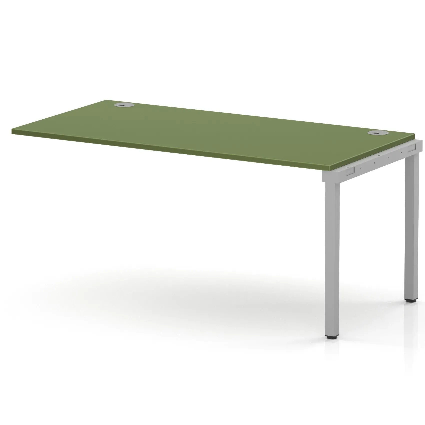 Impulse Single Row Bench Desk Extension Kit for One Extra Workstation