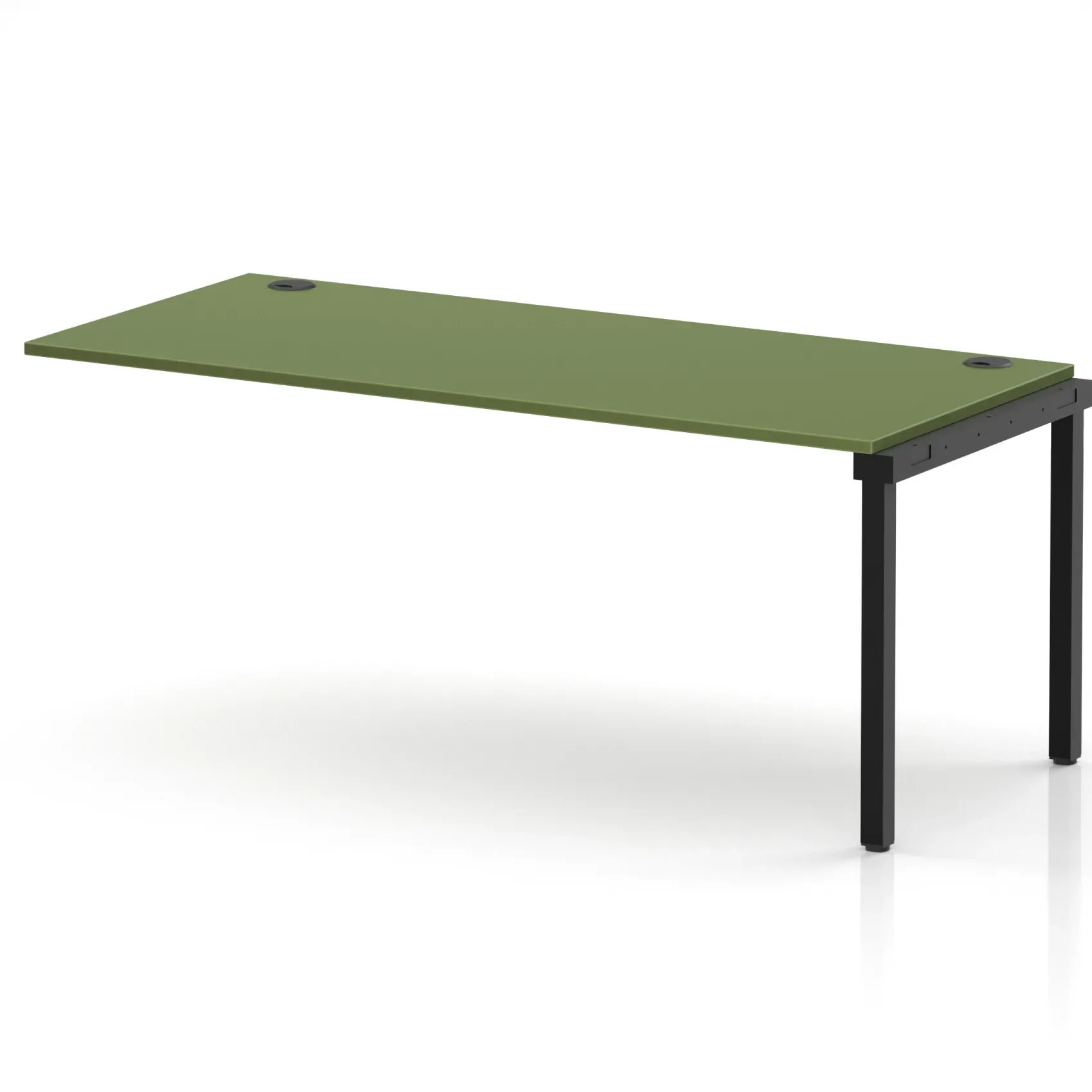 Impulse Single Row Bench Desk Extension Kit for One Extra Workstation