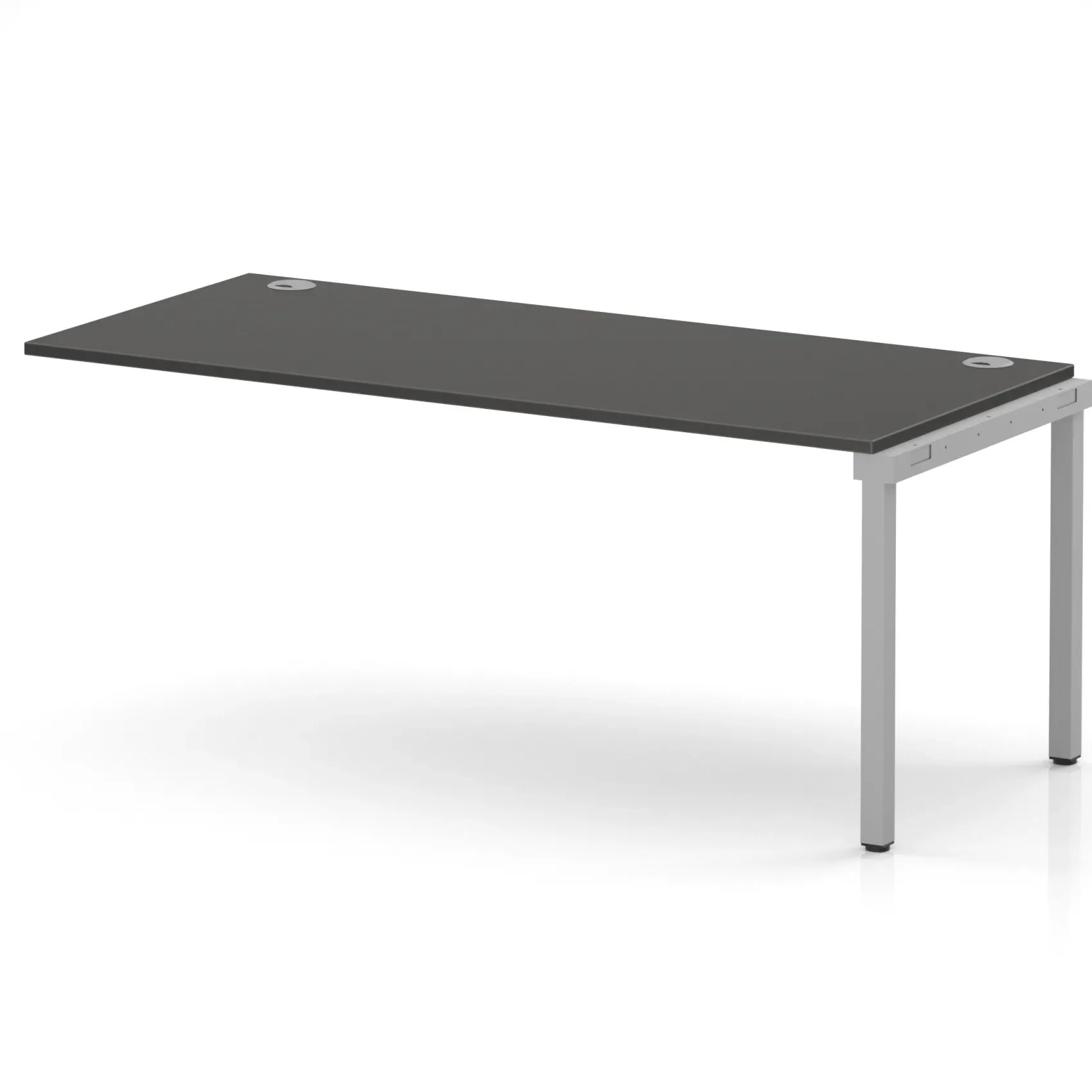 Impulse Single Row Bench Desk Extension Kit for One Extra Workstation