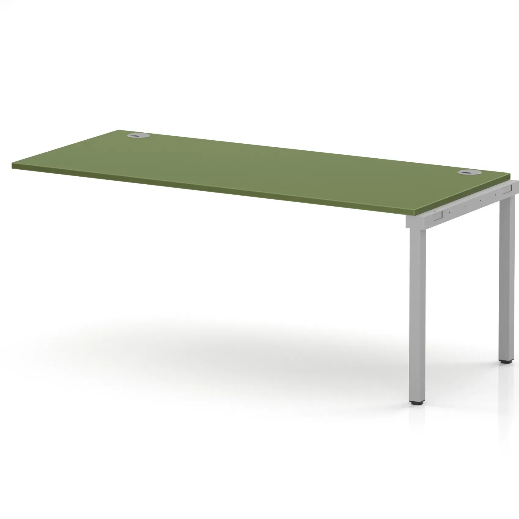 Impulse Single Row Bench Desk Extension Kit for One Extra Workstation