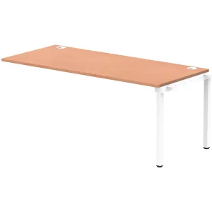 Impulse Single Row Bench Desk Extension Kit for One Extra Workstation